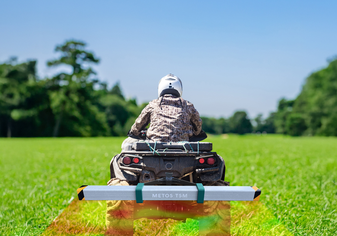 METOS TSM mounted on utility vehicle — scanning in the field